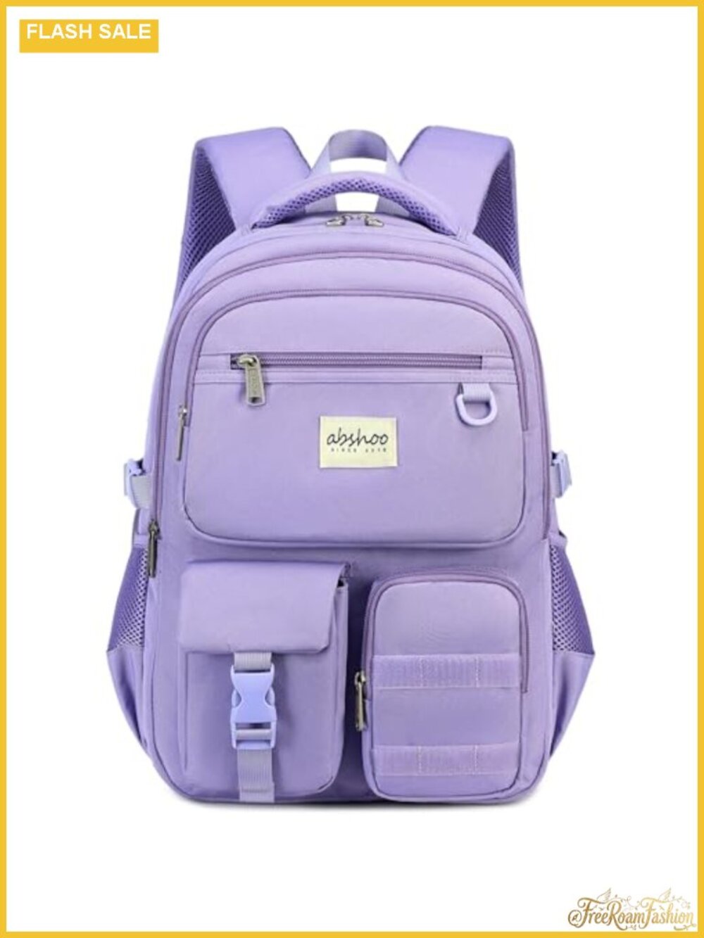 Large Heavy Duty Water-Resistant Polyester Backpack for School College Travel